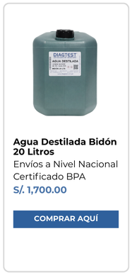 Agua Destilada Bidon 20 litros